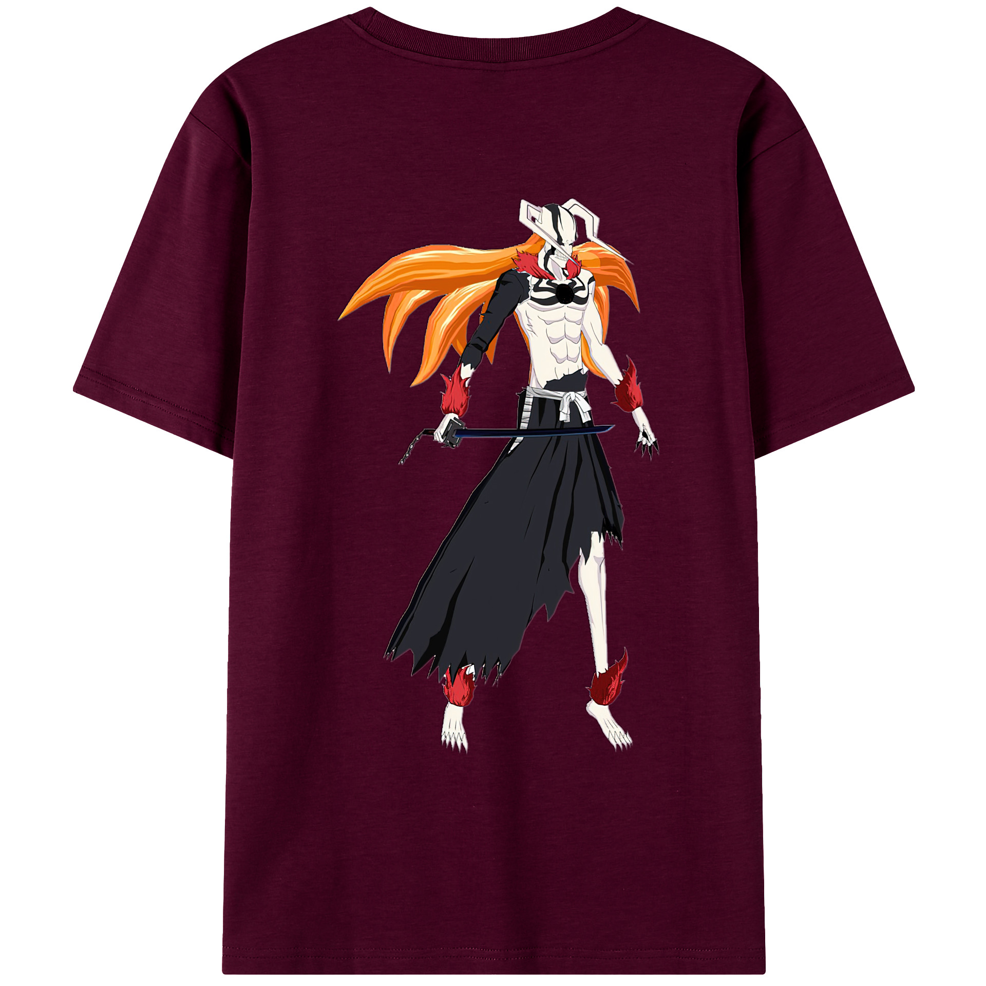 （画像用） ブリーチ 黒崎一護（くろさき いちご）BLEACH Kurosaki Ichigo レディース半袖Tシャツ(バックプリント)